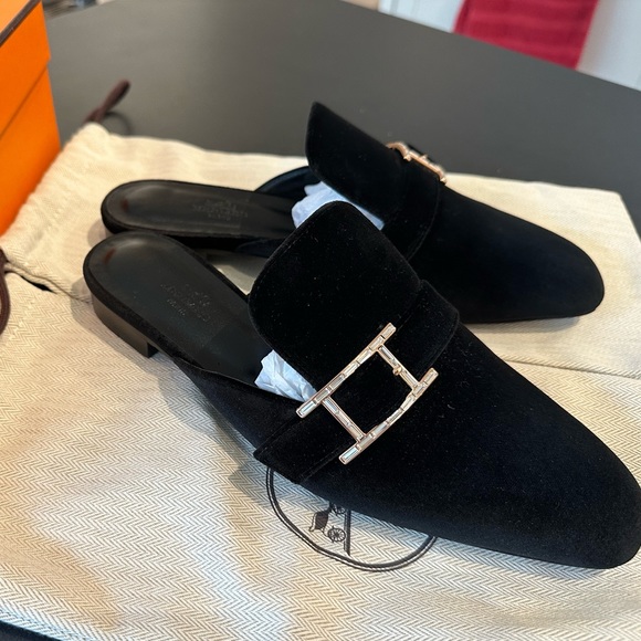 Authentic HERMES beauty mule SIZE 38 with box and dust bag - Picture 6 of 7
